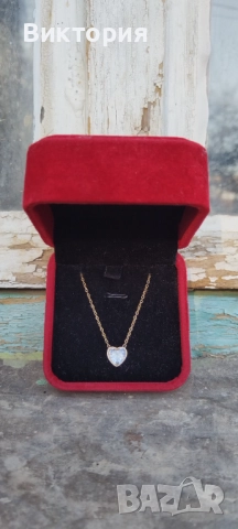 Елегантни колиета със сърце, снимка 3 - Колиета, медальони, синджири - 52930155