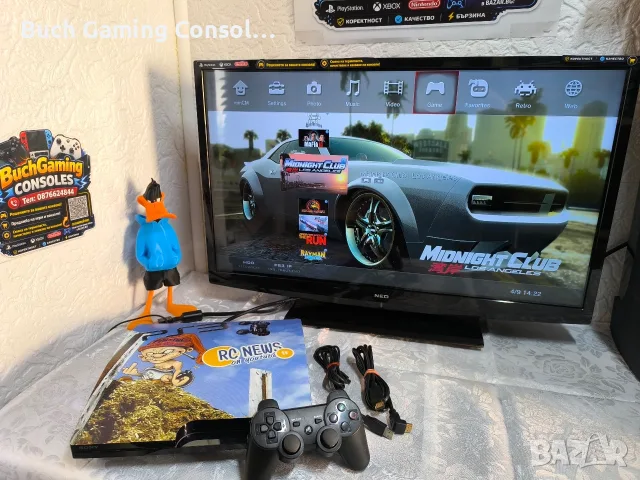 Playstation 3 Slim 250GB Хакнат CFW Evilnat Cobra / 14 Игри / Профилактиран! / Перфектно състояние!, снимка 2 - PlayStation конзоли - 55951492