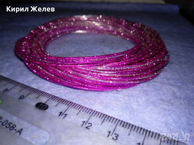 КОМПЛЕКТ ФЕШЪН АРТ МЕТАЛНИ ЦИКЛАМЕНИ ГРИВНИ 37516, снимка 11 - Гривни - 40856394