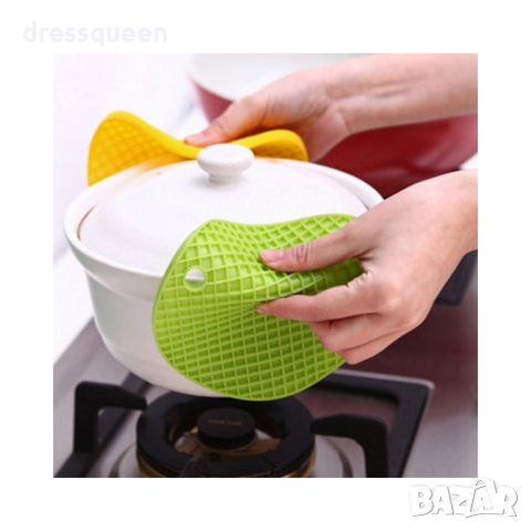 ( кръгла ) Кръгла домакинска силиконова подложка за горещи съдове, снимка 2 - Други стоки за дома - 44571348