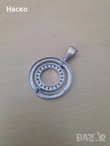 925 медальон колие bvlgari bulgari сребърен, снимка 5 - Колиета, медальони, синджири - 51475675