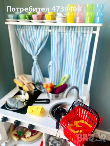 ИКЕА IKEА детска кухня с аксесоари за игра, снимка 2 - Играчки за стая - 53636389