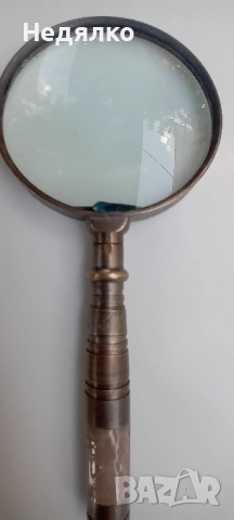 Стара лупа,Carl Zeiss Jena,1944г,бронз, снимка 3 - Антикварни и старинни предмети - 51780200