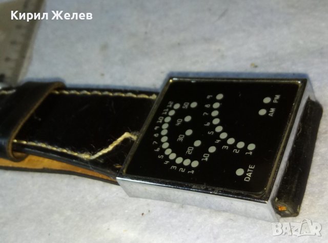 СТИЛЕН МОДЕРЕН КВАРЦОВ ЕЛЕКТРОНЕН ЧАСОВНИК с КАИШКА СИНТЕТИЧНА ЕКО КОЖА 38828, снимка 15 - Мъжки - 42136924