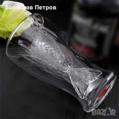 Модерна чаша русалка от боросиликатно стъкло WSKB3, снимка 5 - Чаши - 56200813