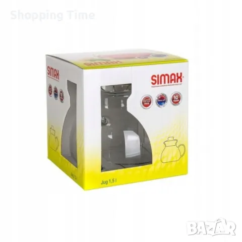 НОВ изцяло стъклен чайник SIMAX 1.5л, Спиди/лично предаване, снимка 2 - Сервизи - 48328863