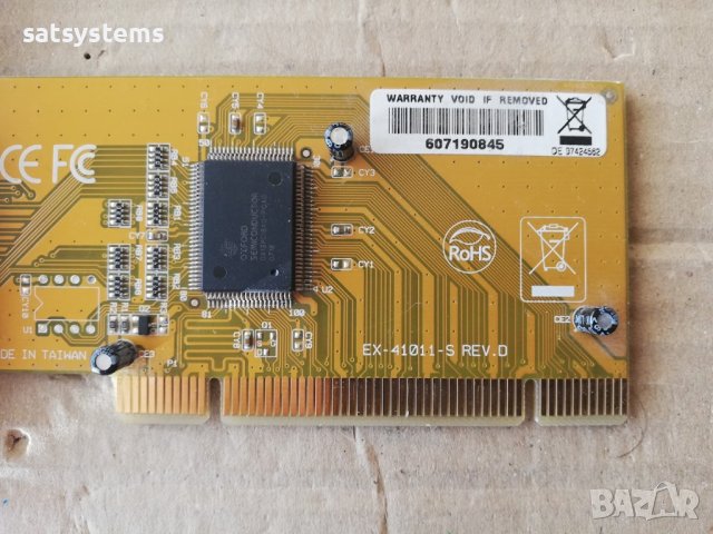 PCI Parallel Port Controller Card Exsys EX-41011-S REV.D, снимка 6 - Други - 41692697