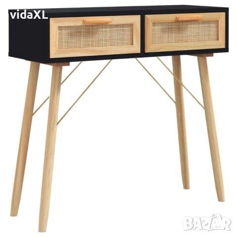 vidaXL Конзолна маса, черна,(SKU:345625)