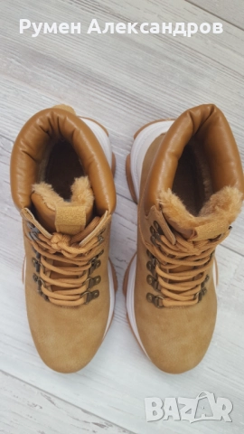 Дамски кожени боти EYAS размер 38 кафяви, снимка 6 - Дамски боти - 52793216