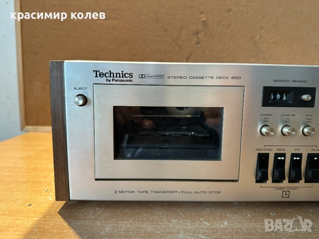 касетен дек "TECHNICS 650", снимка 2 - Декове - 52618317