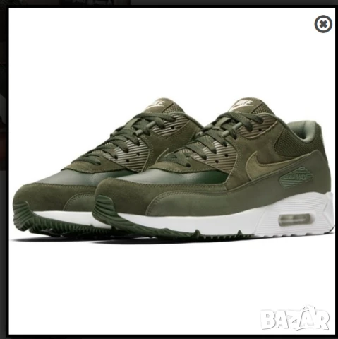  МАРАТОНКИ NIKE Air Max 90 Ultra 2.0 Leather 'Cargo Khaki  номер 39,5-40, снимка 4 - Маратонки - 50570845