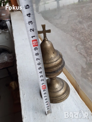 Старо възрожденско масивно и тежко бронзово кандило кадило, снимка 5 - Антикварни и старинни предмети - 53443919