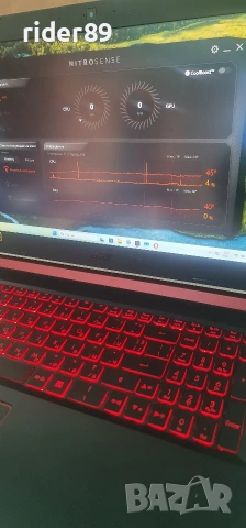 Acer nitro 5 / i7 8750h / gtx1050ti 4gb, снимка 7 - Лаптопи за игри - 53200027