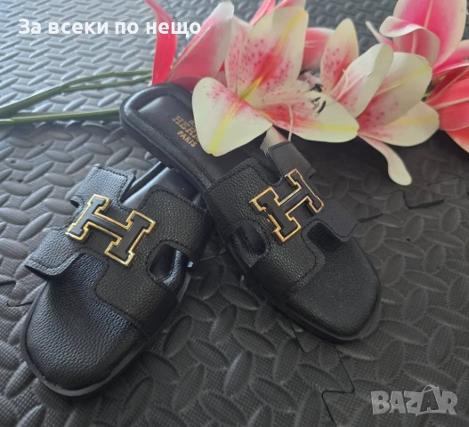 Hermes Дамски Летни Ниски Чехли Хермес - 6 Налични Цвята Код VL-114, снимка 6 - Чехли - 51003778