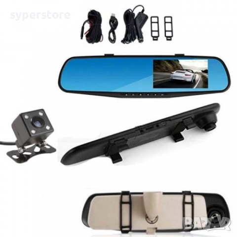 Огледало за задно виждане с предна и задна камера Digital One SP00374 Видеорегистратор, снимка 3 - Друга електроника - 36267831