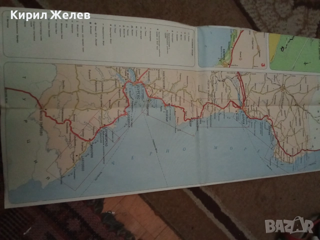 Карта на българското Черноморие 54302, снимка 8 - Антикварни и старинни предмети - 53750392