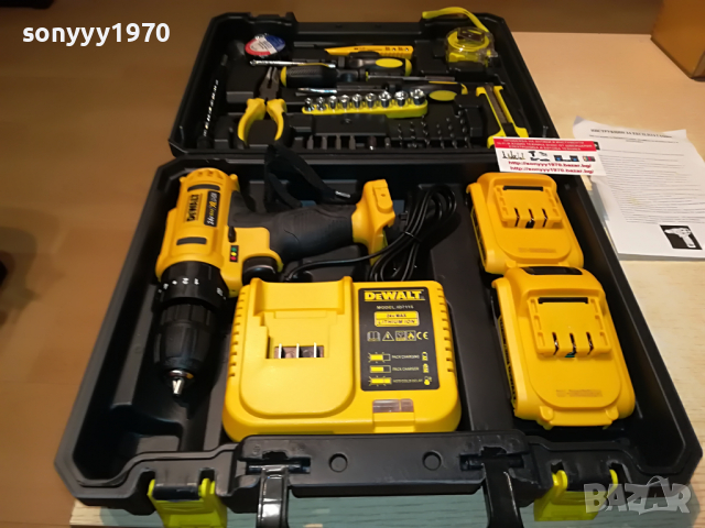 dewalt li-ion 24v+charger+2xbattery 0104222005, снимка 5 - Куфари с инструменти - 36311957