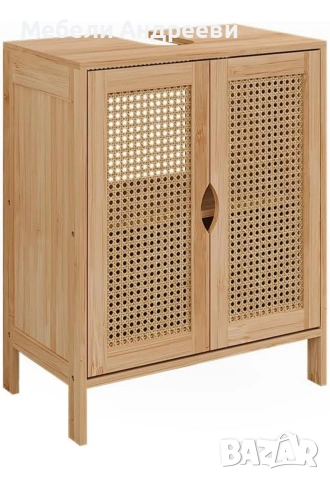 Шкаф за подмивка - ратан и бамбук 7484, снимка 6 - Шкафове - 53761776