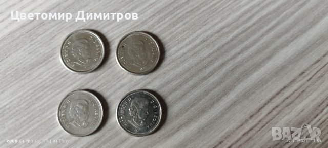 Монети 10 цента Канада , снимка 5 - Нумизматика и бонистика - 42413182