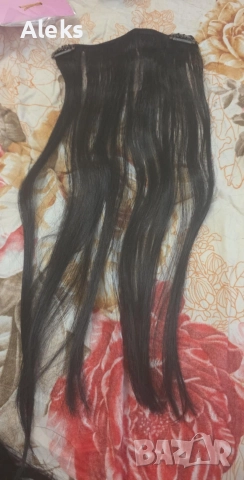 естествена коса 50 см , снимка 4 - Други - 52668834