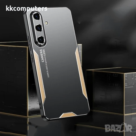 Samsung Galaxy S25 5G TPU Hybrid Metal Удароустойчив Калъф и Протектор, снимка 5 - Калъфи, кейсове - 51417896