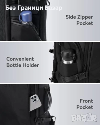 Нова Бизнес туристическа раница 40L за лаптоп 17.3'' пътуване работа, снимка 5 - Раници - 53835602