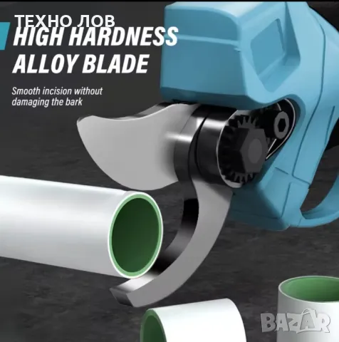 Акумулаторна лозарска ножица 48V/8Ah с 2 батерии и куфар, снимка 13 - Градинска техника - 37086880