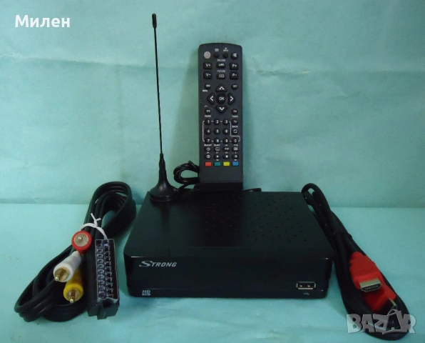 Приемник декодер и антена за ефирна цифрова телевизия STRONG DVB-Tuner тунер