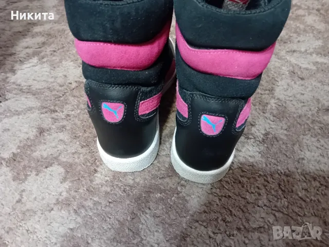 Puma-кожени кецове на платформа 39 номер, снимка 5 - Кецове - 48144953