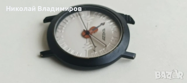 Часовника швейцарски интересен стрелки с цигулка ръчен мъжки може и за дами, снимка 5 - Мъжки - 53262433