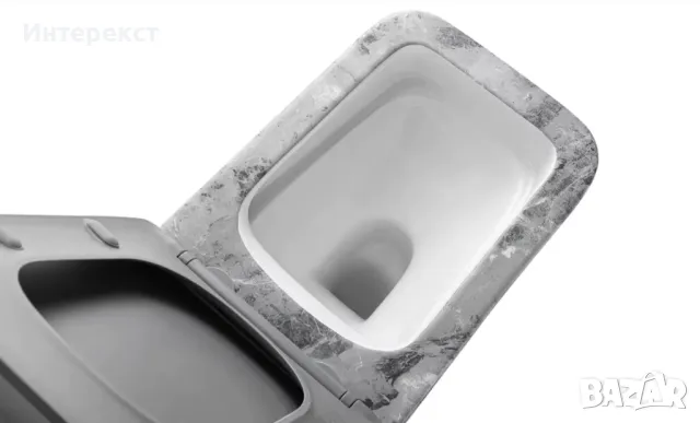 Луксозна тоалетна чиния с мраморен дизайн, снимка 4 - Други - 49122618