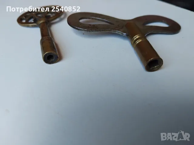 бронзови ключове за часовници , снимка 2 - Стенни часовници - 55726594