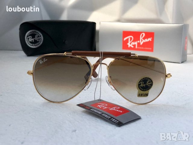 Ray-Ban RB3422 RB3025 limited edition слънчеви очила Рей-Бан авиатор с кожа, снимка 3 - Слънчеви и диоптрични очила - 41669335