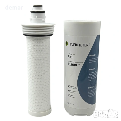 Finerfilters Многофункционална вградена филтърна система за вода, въглероден блок от 0,5 микрона, снимка 4 - ВИК - 53428138