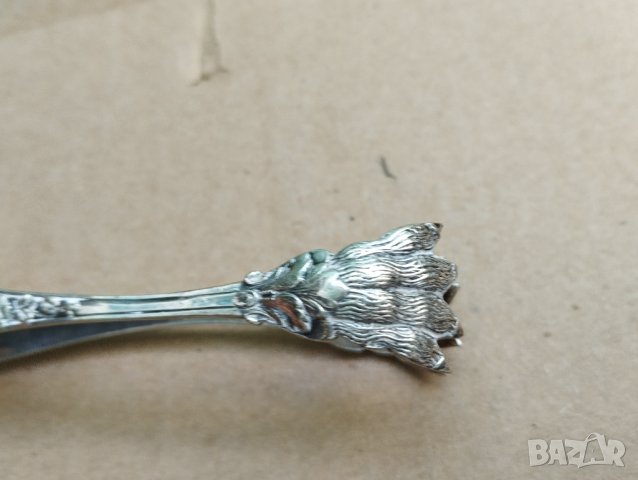 посребрена щипка за лед,захар, снимка 2 - Антикварни и старинни предмети - 42509291