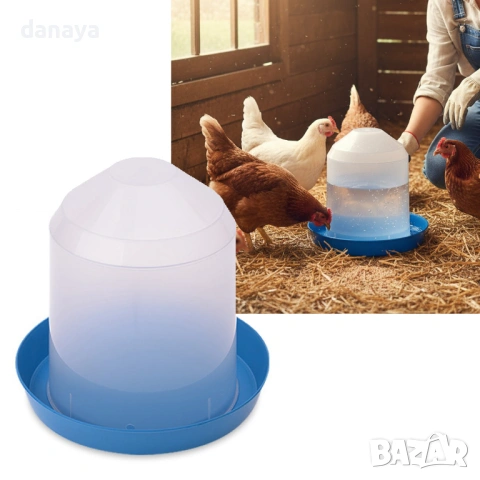 6413 Универсална поилка за пилета кокошки и домашни птици, 4 литра