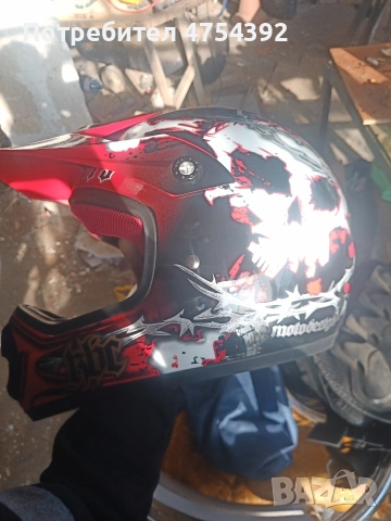 Каска за кросов мотор, снимка 2 - Други спортове - 53746730