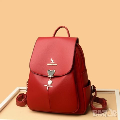 Дамска раница Sabrina Red, снимка 2 - Раници - 41479212