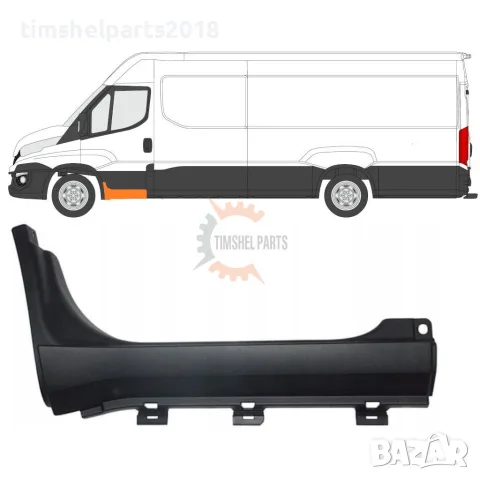 Защитна лайсна праг за Iveco Daily след 2014 год. - Шофьорска страна