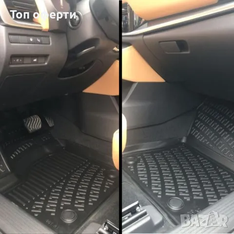 Гумени стелки RizLine съвместими с Nissan X-Trail IV e-POWER 2022-, снимка 5 - Аксесоари и консумативи - 48545606