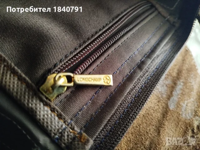 Longchamp Le Pliage  - размер М, дълги дръжки. Кафява, снимка 7 - Чанти - 55901481
