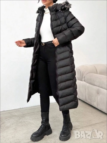 Дамско дълго зимно яке , снимка 5 - Якета - 42833993