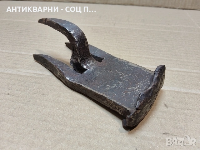 Стара Кована Наковалня За Клепане На Коси. / НОМЕР 1624., снимка 2 - Антикварни и старинни предмети - 53670732