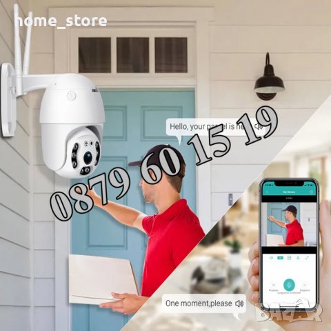 5 броя Безжична въртяща куполна WIFI камера 2MP PTZ HD, IP камера 2MP ICSEE, снимка 7 - IP камери - 39857386