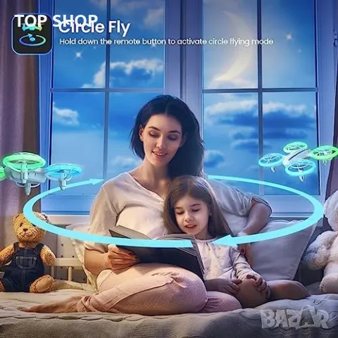 Нов Дрон за деца пълна защита и двойни батерии Подарък Дете, снимка 6 - Конструктори - 49249302