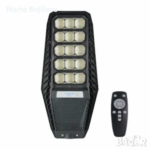 Соларна лампа с дистанционно управление – 100W/200W/300W, студено бяла светлина 6400K