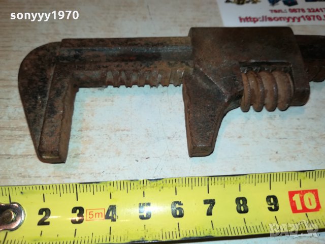 СТАР РАЗДВИЖЕН КЛЮЧ ВНОС ГЕРМАНИЯ 1410212003, снимка 3 - Антикварни и старинни предмети - 34466470