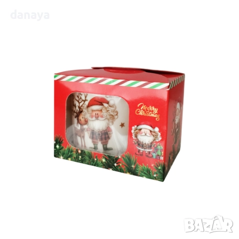 6238 Коледна чашка за кафе в подаръчна кутия, 180 мл, снимка 6 - Чаши - 52100182