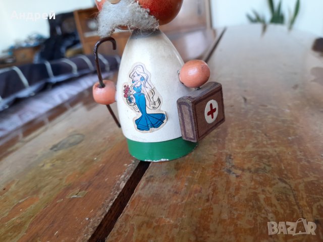 Стара дървена фигурка #6, снимка 2 - Колекции - 40862209