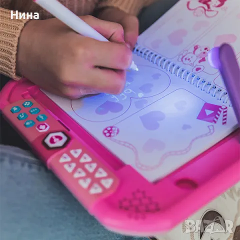 Интерактивна играчка- Таен Дневник VTech Kidisecrets Magic Glow 📖📒📝, снимка 5 - Рисуване и оцветяване - 49205539